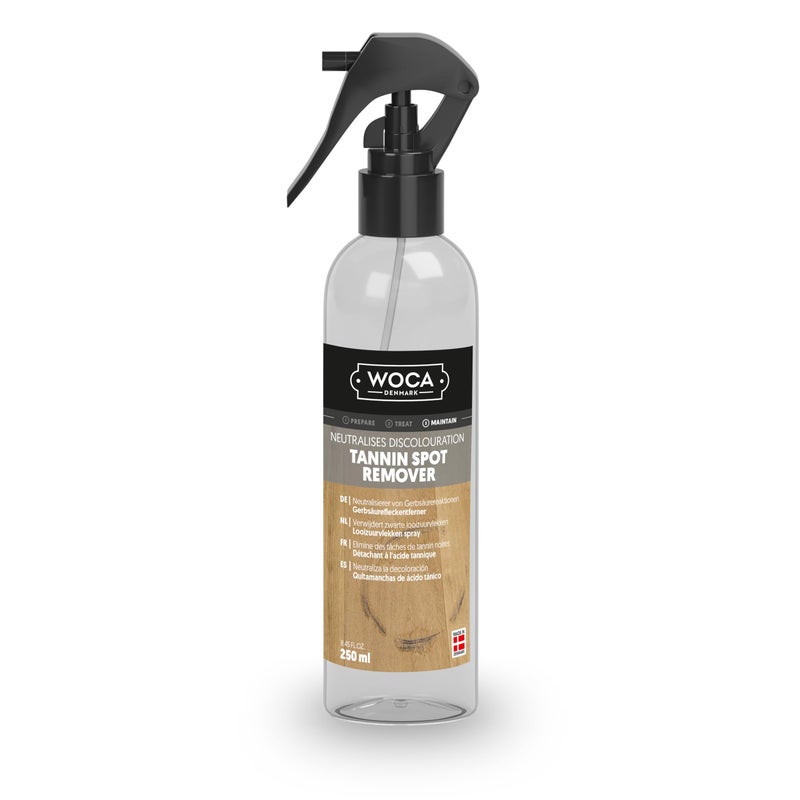 WOCA Denmark Tannin Spot Remover - Removes Black Stains and Rings On Wood Furniture, Wood Cabinets, Wood Floors and Millwork - 9oz - Image 1